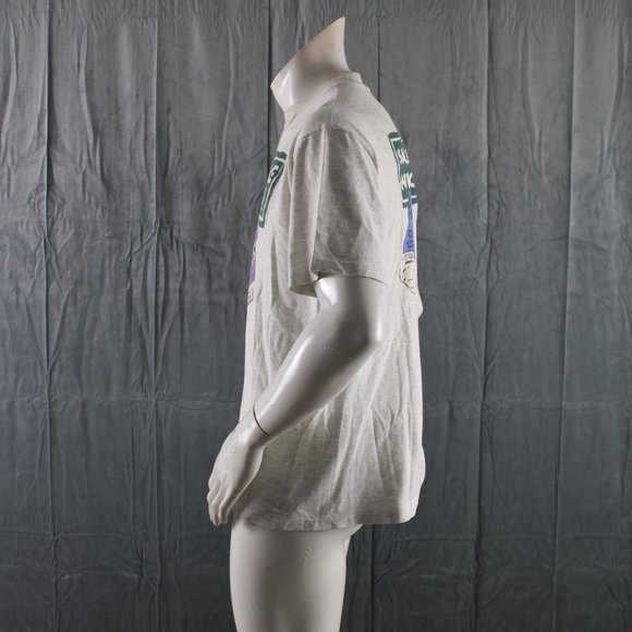 Vitnage Greepeace Shirt - Greenpeace Walk 1992 Shoe Graphic - Men's Large - Picture 10 of 11